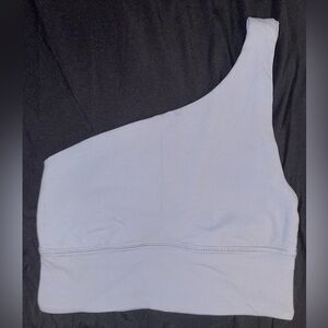 Lululemon Align Asymmetrical Bra Light Support A/B Cup Rhino Grey Women’s Size 2